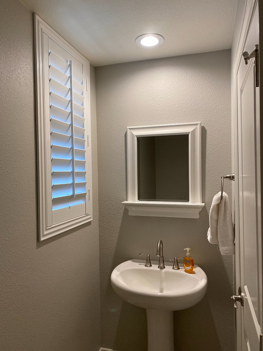 First floor powder room