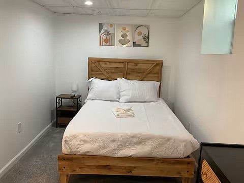 Queen Size Private Entry Master Bedroom 1