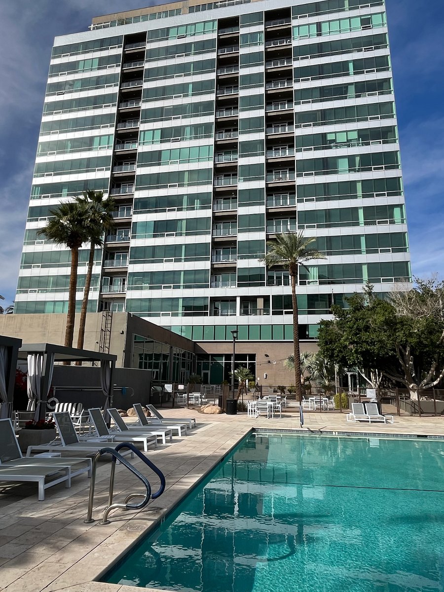 View from pool (you can see our unit on the 6th floor on the left of the building)