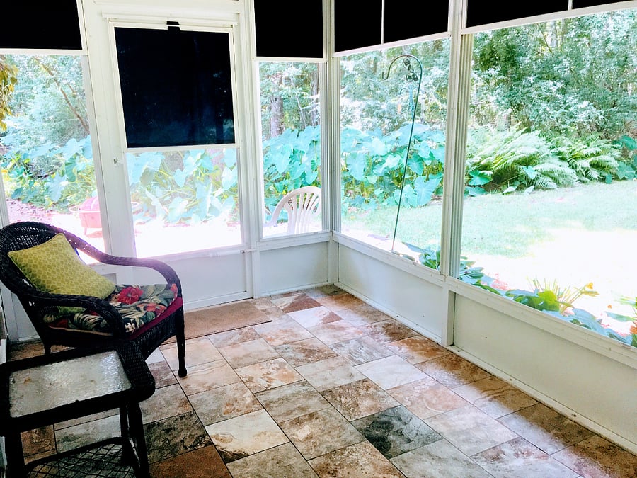 Screened porch