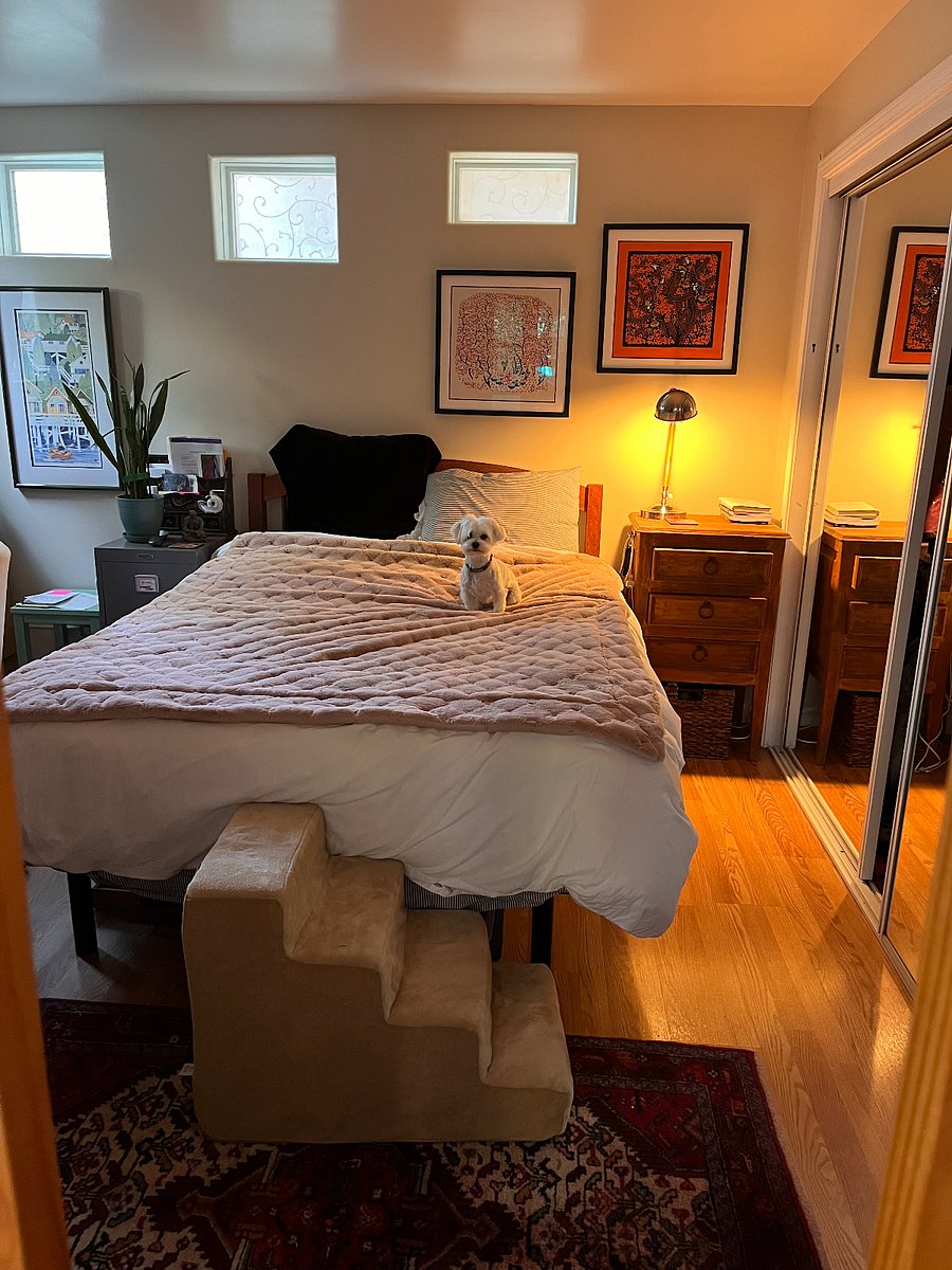 Master bedroom with Bernie :)