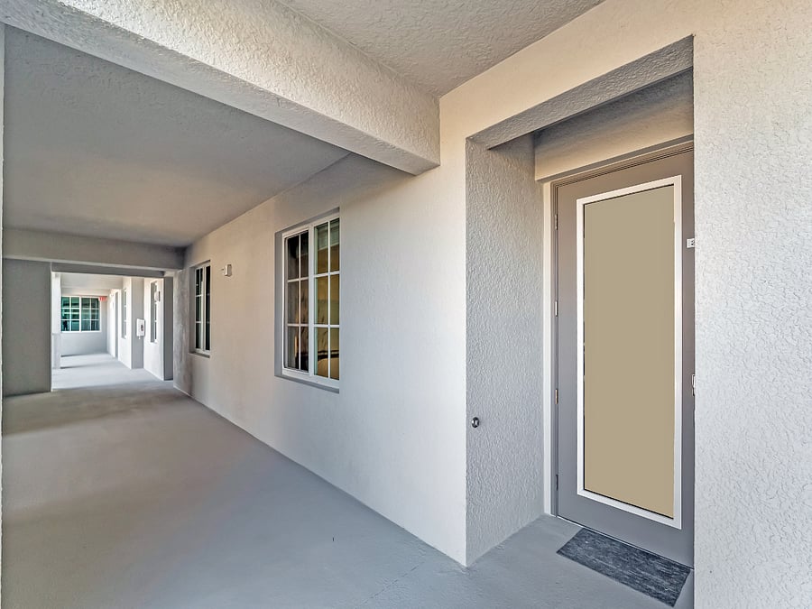 Glass front door