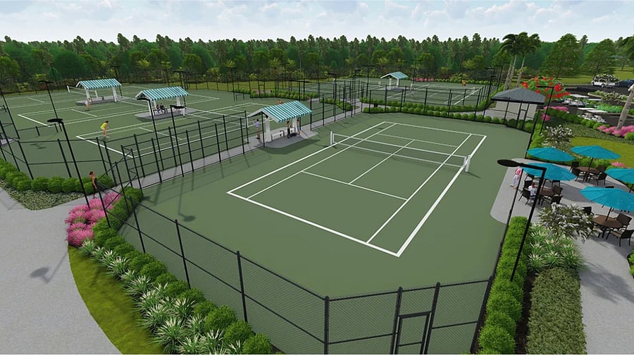 Tennis courts