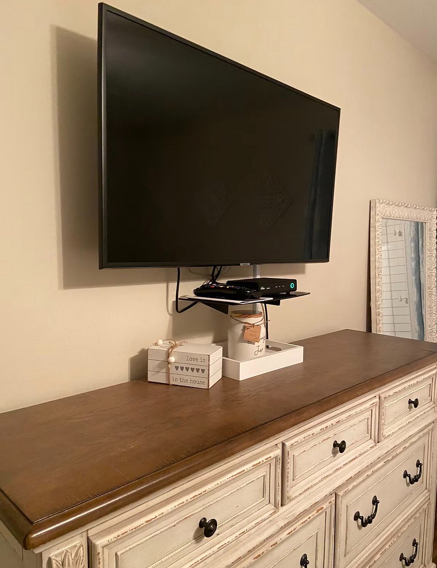 Ensuite dresser and smart tv