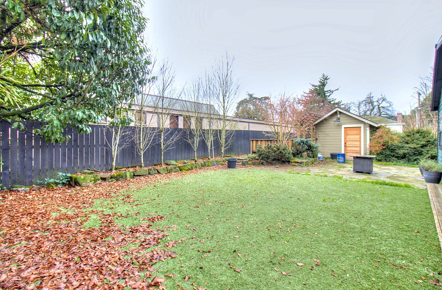 Shared yard.