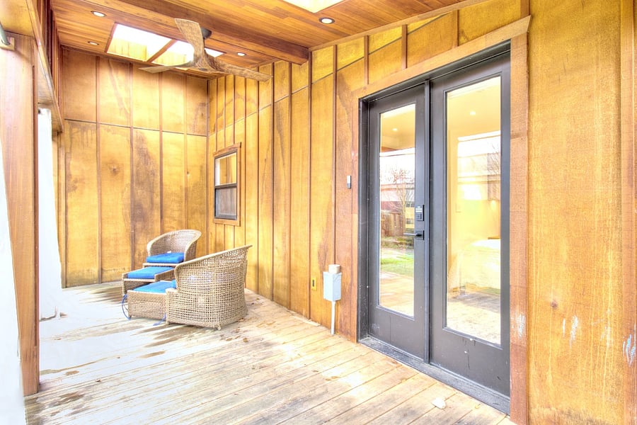 Back deck.