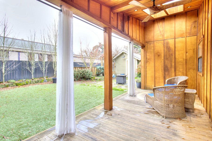 Back deck/yard.
