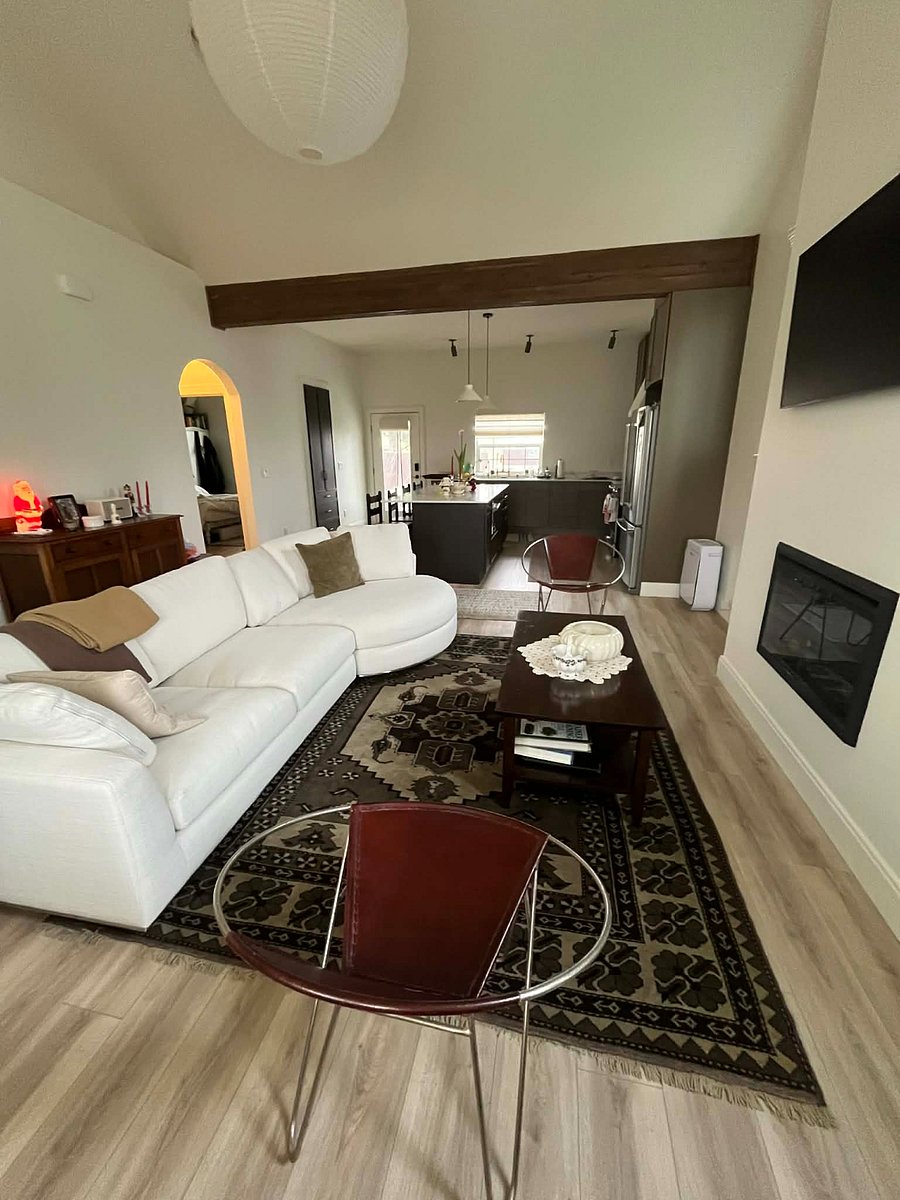Kitchen and living area