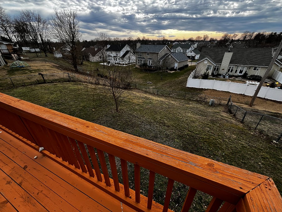 View from deck