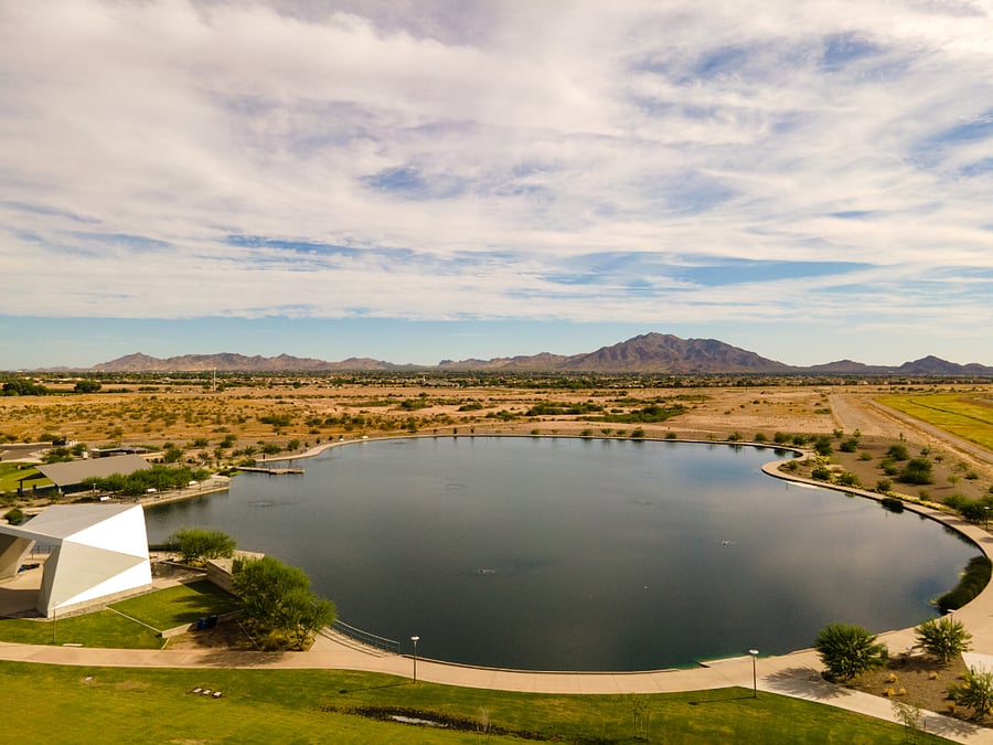 Gilbert Regional Park is within walking distance. The lake provides a great workout area and concerts are held here over the summer.