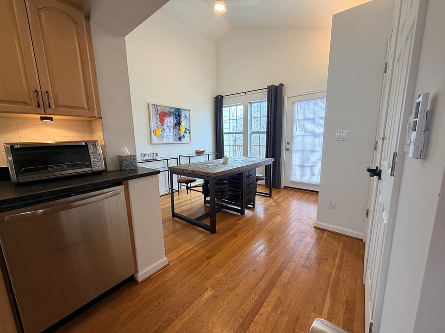 Kitchen to dining area