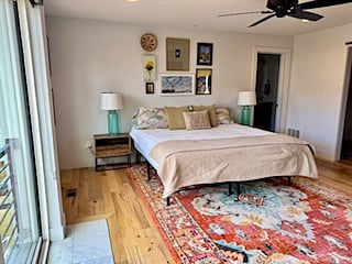 Master bedroom with king bed