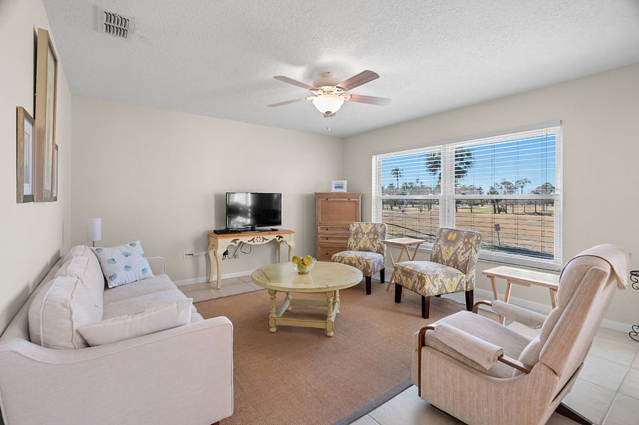 Family room with television.