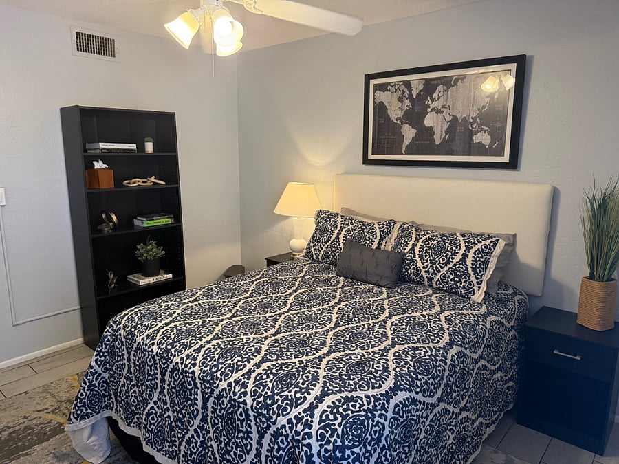 2nd Bedroom with Storage shelf