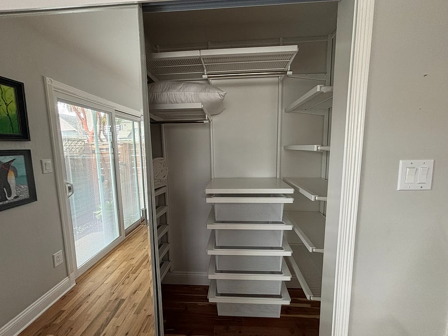 Secondary bedroom closet