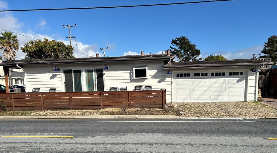 Side view of cottage