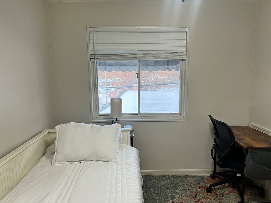 Work-from-home ready. This versatile room features a dedicated desk for your remote office and a daybed that easily converts to a King.