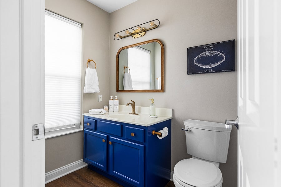 Bath 2 attached to Bedroom 2 with Tub/Shower combo