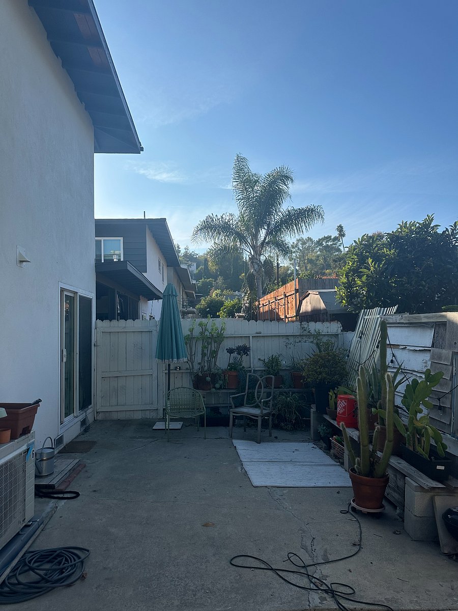 Private backyard