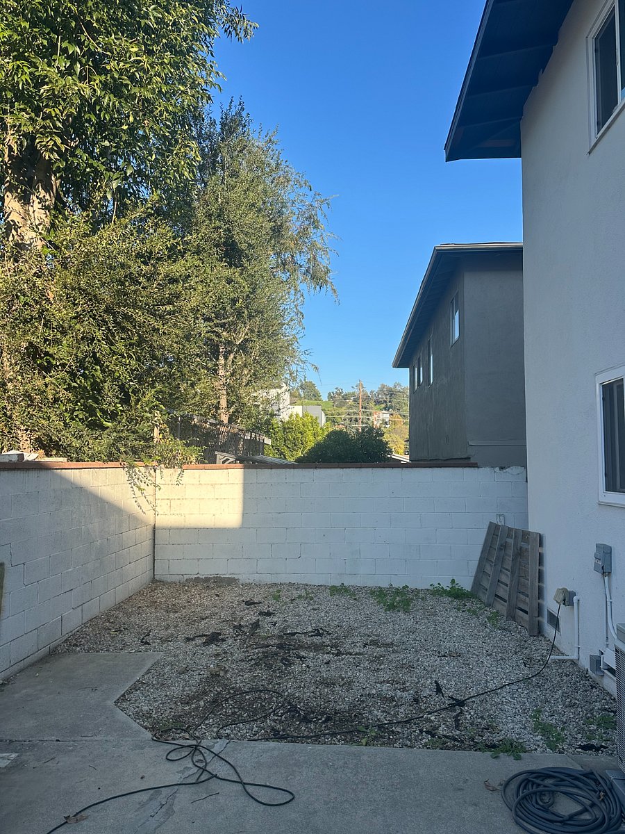 Private backyard