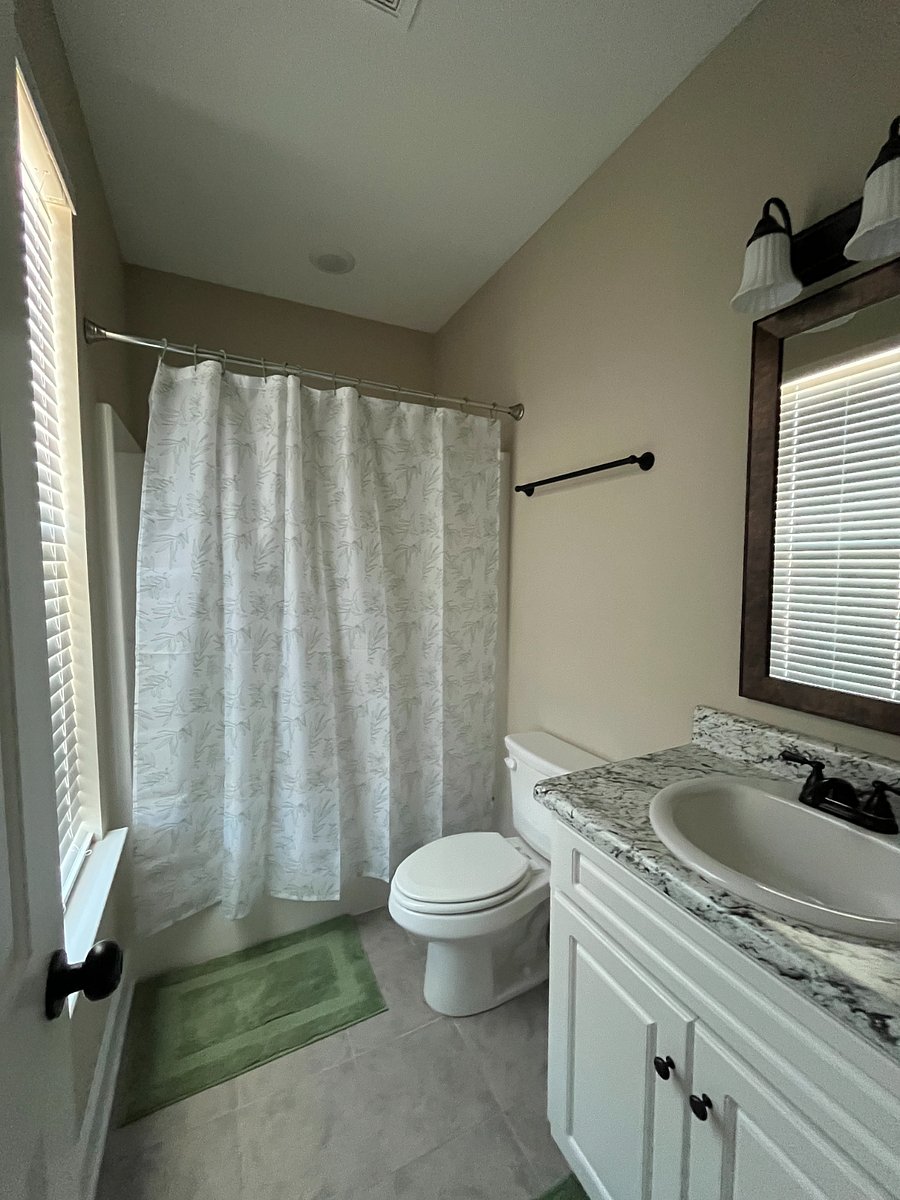 Bathroom attached to queen bedroom