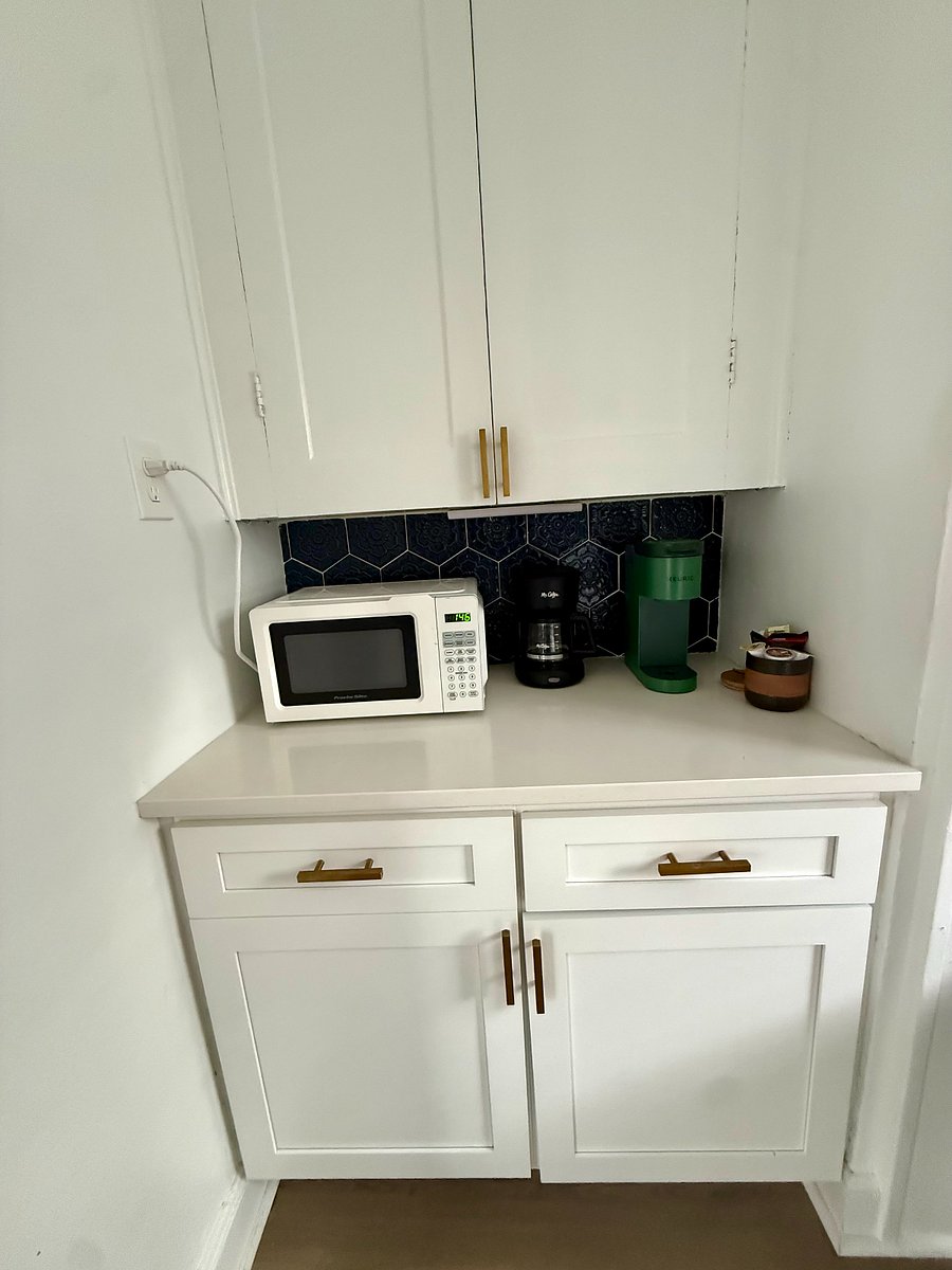 Microwave and Coffee Station