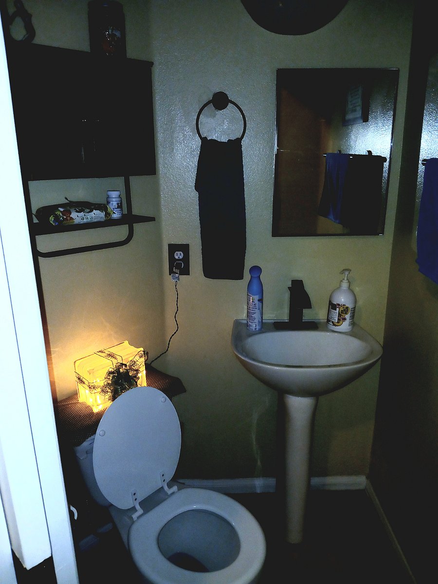1/2 bath downstairs by kitchen/dining room 