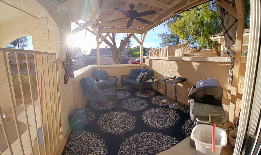 Privacy patio to sit and enjoy the quietness with BBQ to enjoy outdoor cooking.