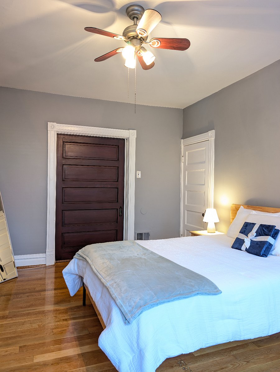Pocket door option to close off bedroom from the rest of the apartment. 