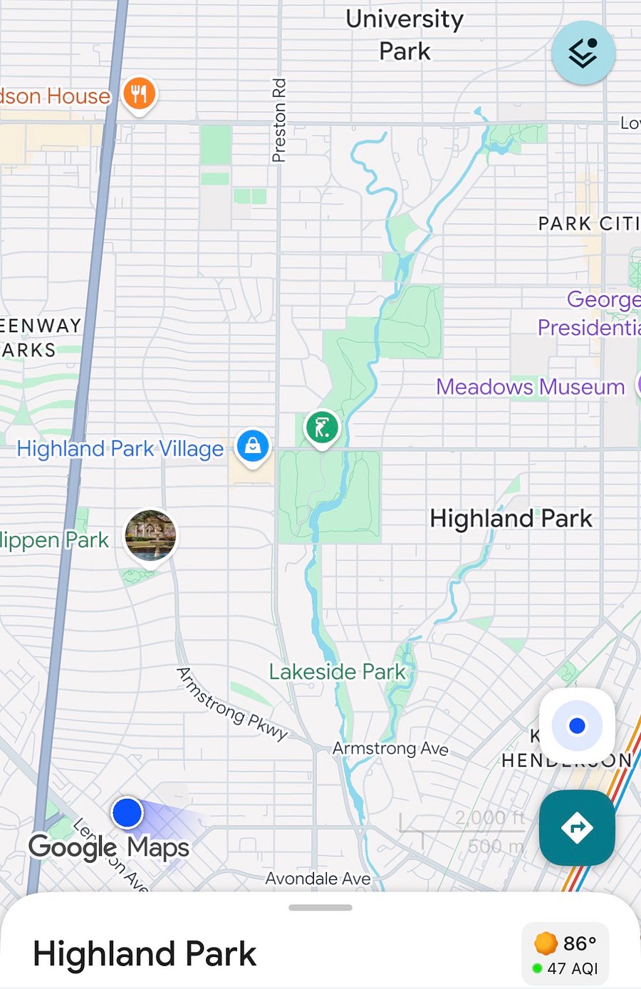 Walk to Katy Trail, Highland Park Village, premier dining, shopping & Lakeside Park