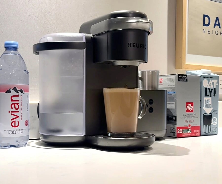 Keurig cappuccino and coffee maker for that morning oat milk latte