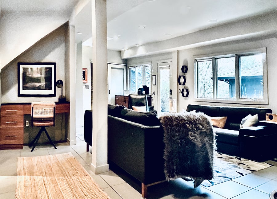 Living room & work station