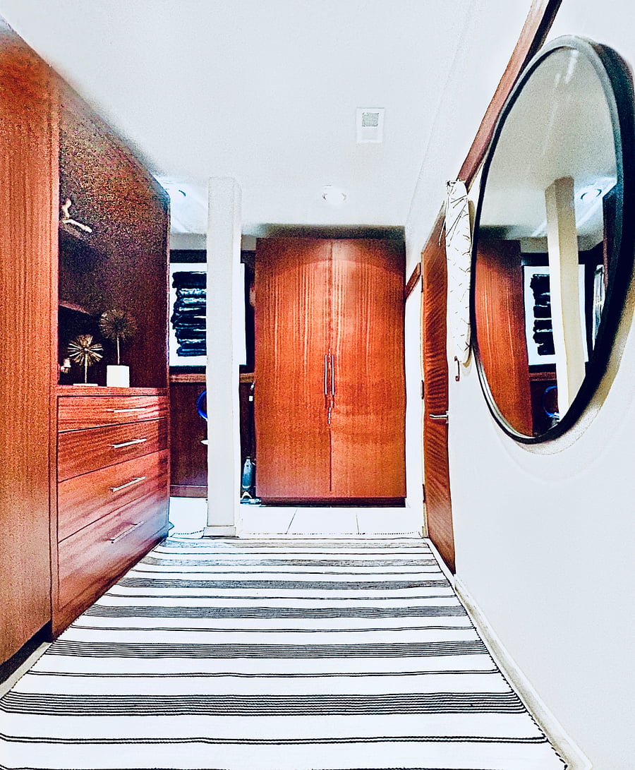 Large walk-in closet.