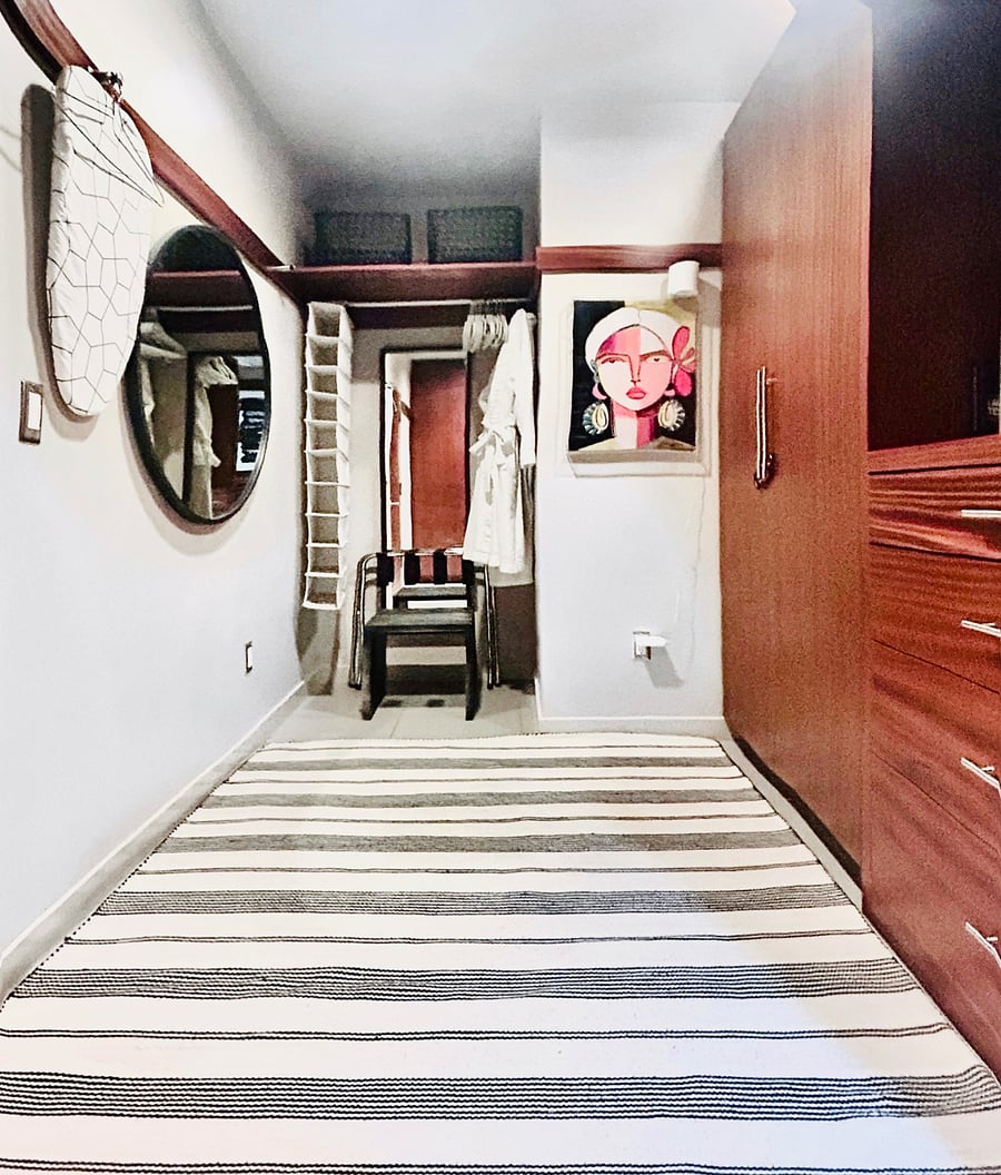 Large walk-in closet.
