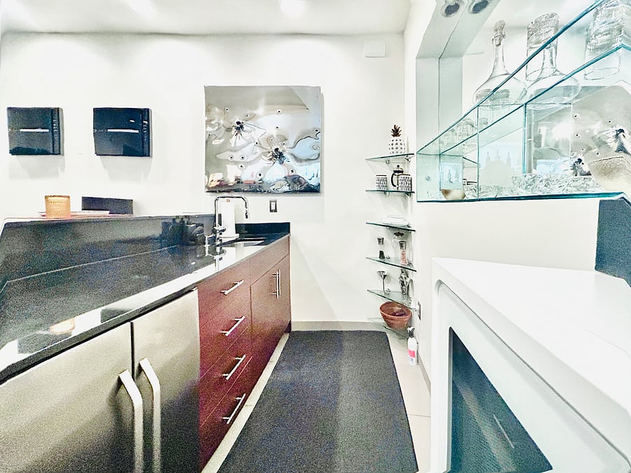 Fully stocked kitchen