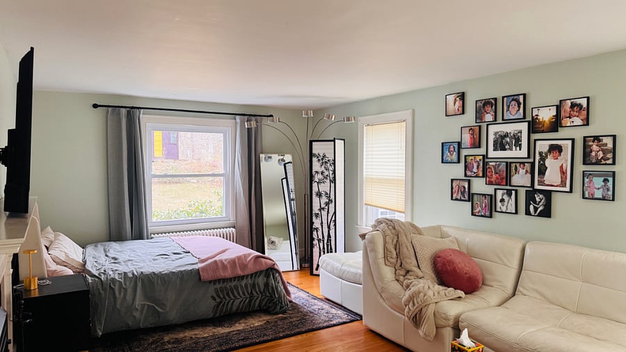 Living room - queen bed and large sofa