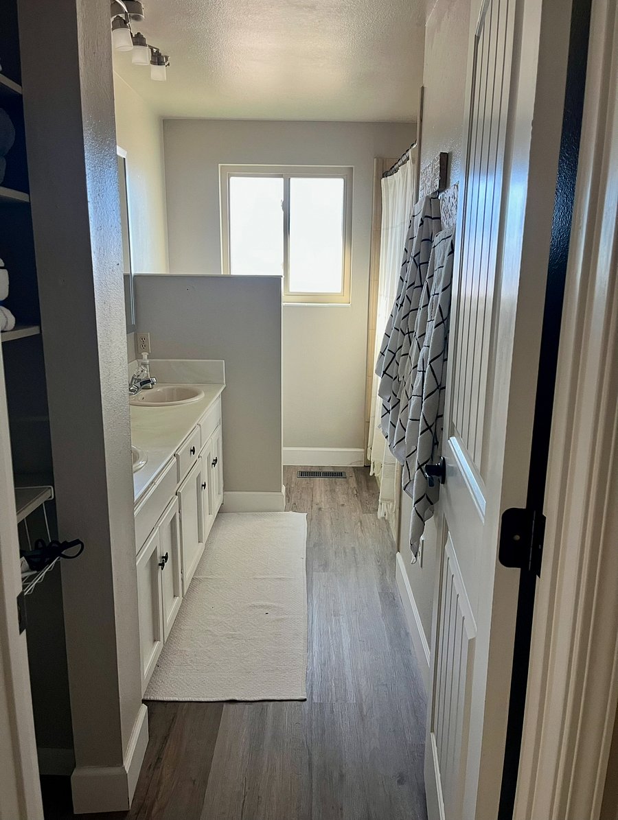 Hallway bathroom