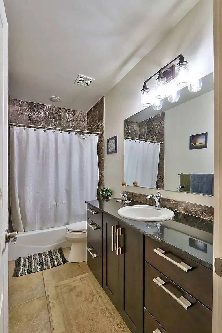 This is your bathroom. You don't have to share it. 