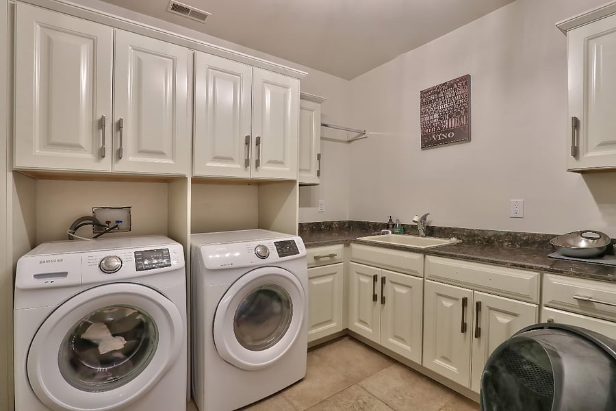 This room is located downstairs just down the hall from your bedroom