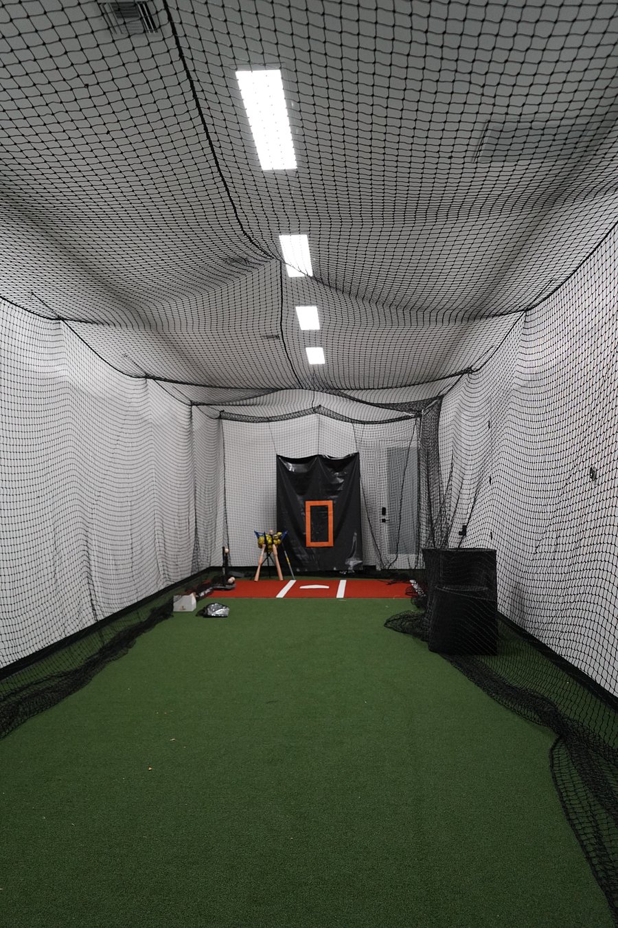 Full sized pitching tunnel for softball and baseball. Full A/C. 