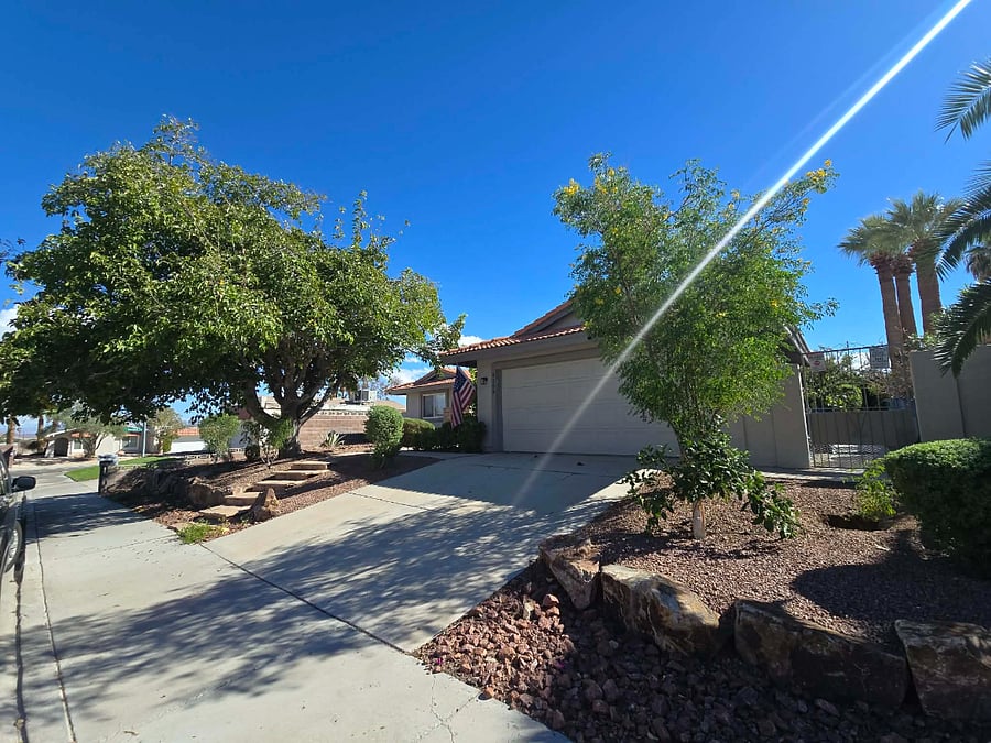 Front of house/garage