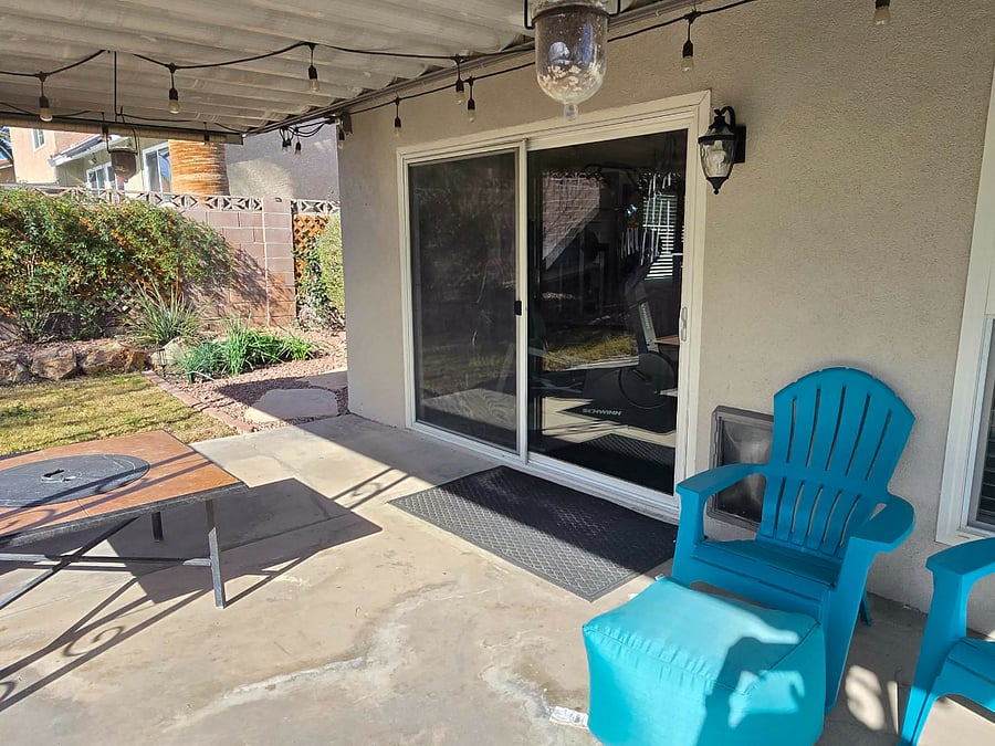 Doggy Door and sliding door to back patio