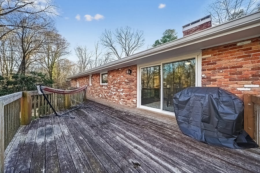 Back Deck.  Brand new gas grill.