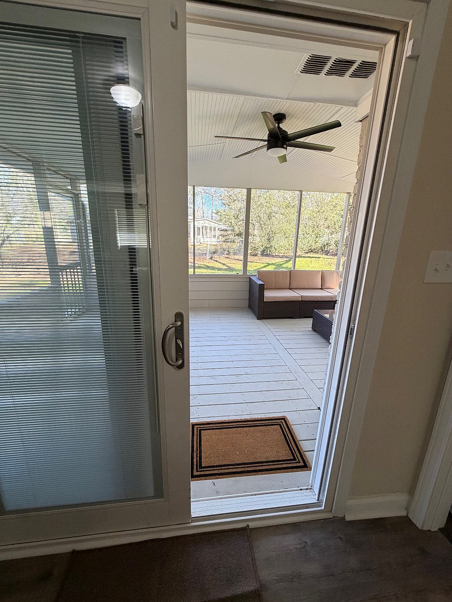Sliding door to patio