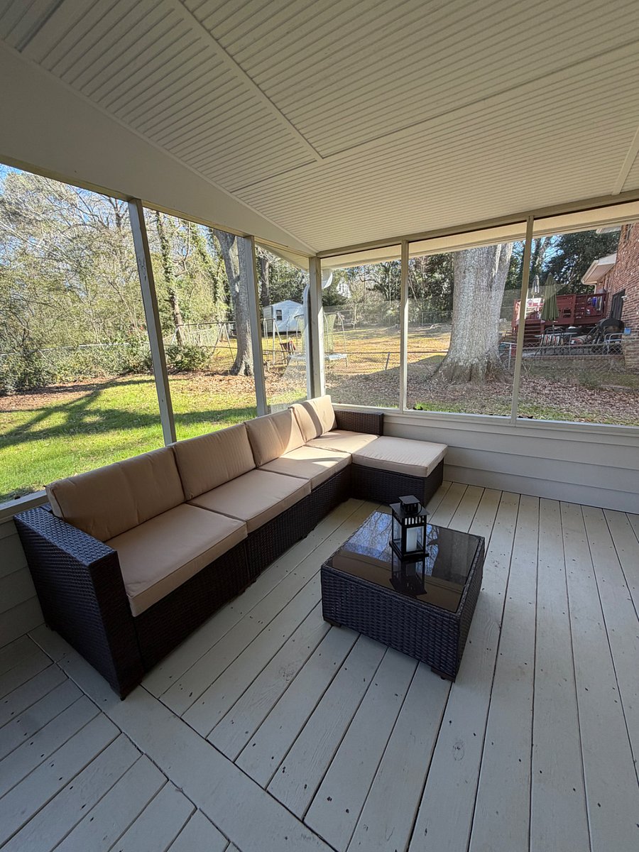 Screened-in patio