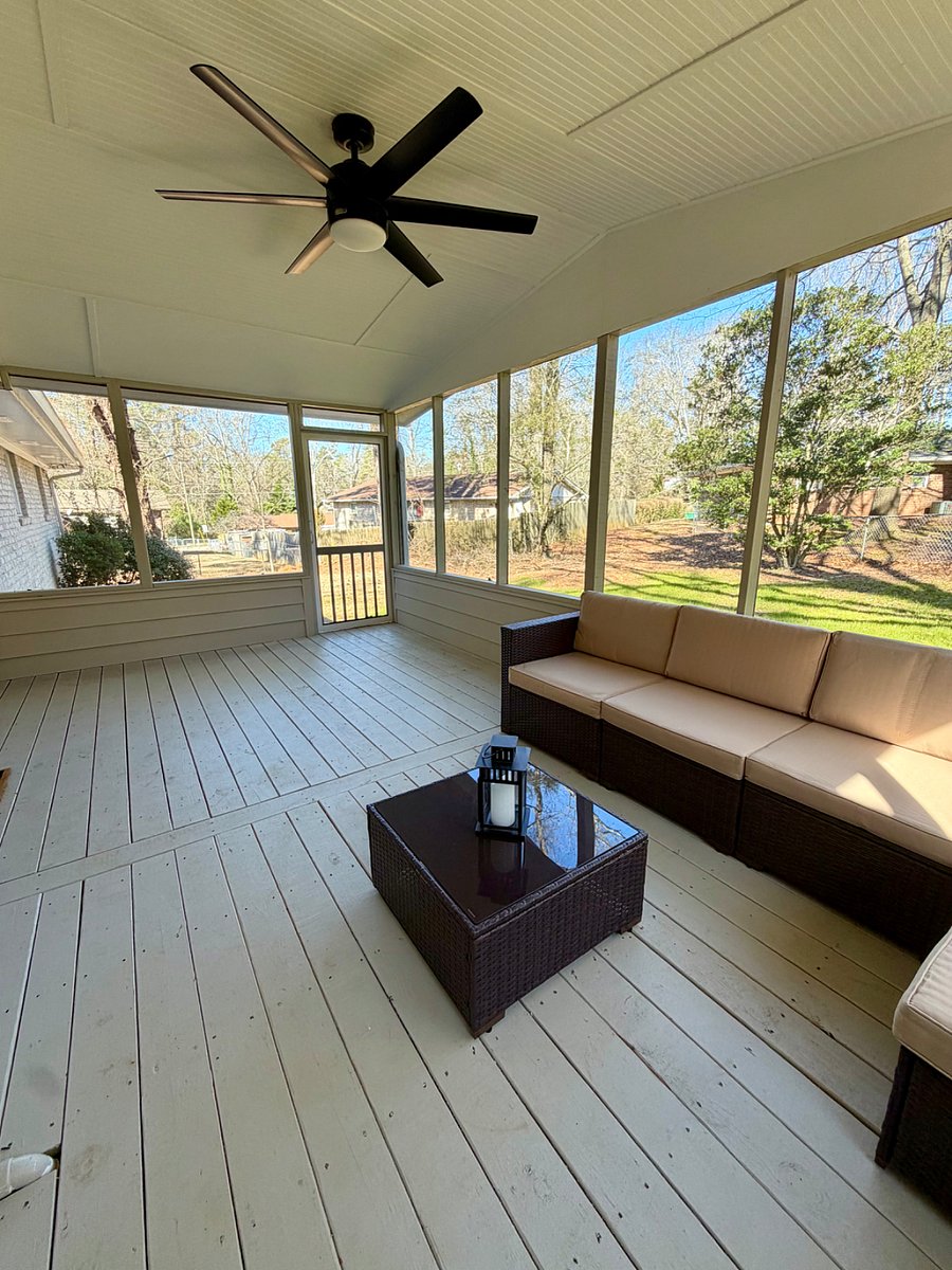 Screened-in patio
