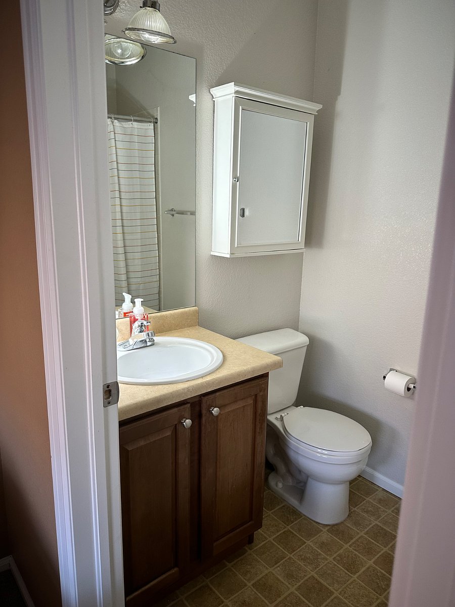 Private en suite bathroom with shower