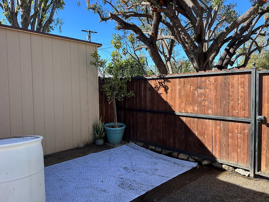 Private patio area.