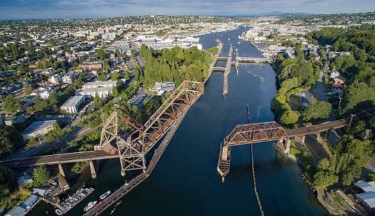 Close to Ballard locks