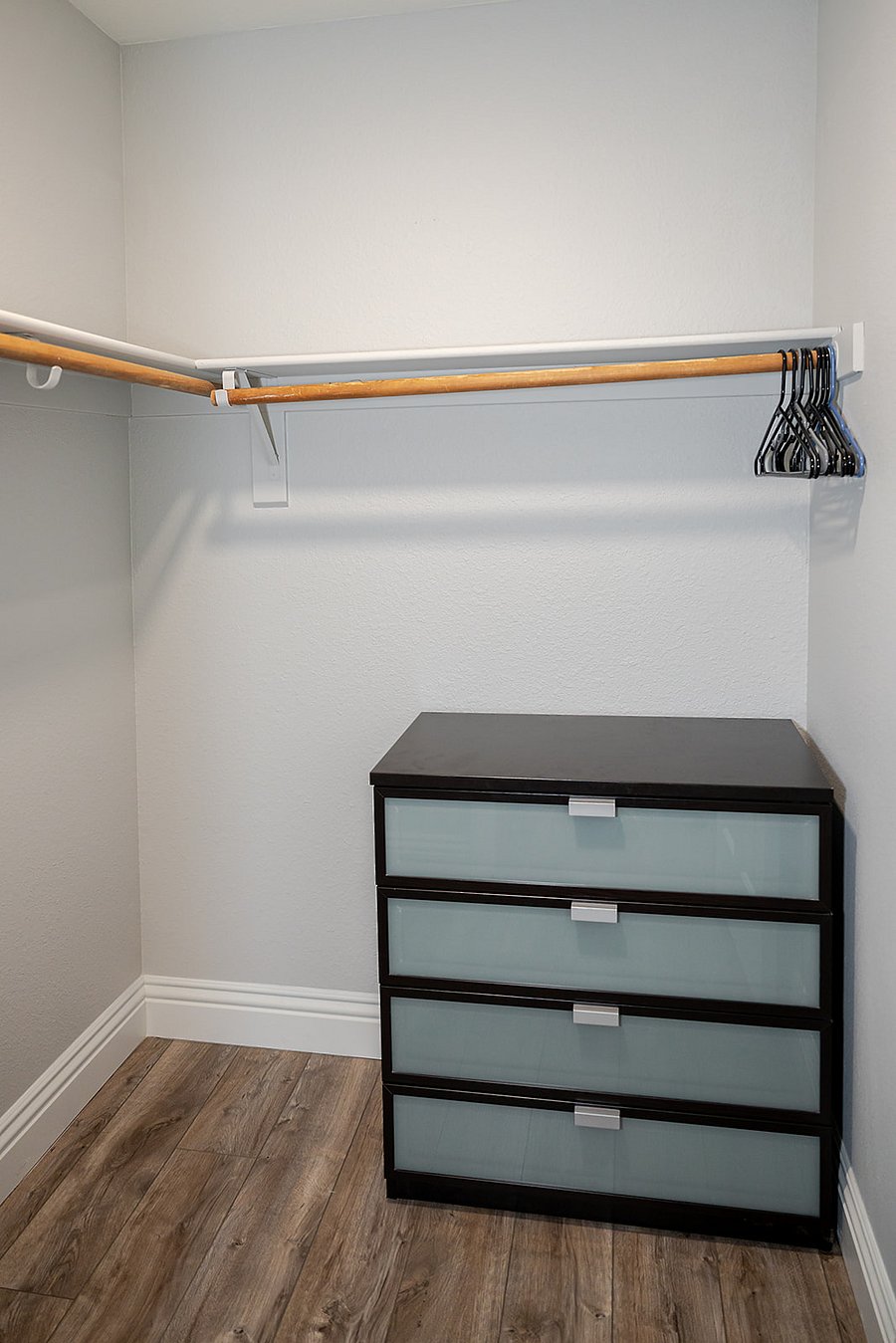 Walk in closet attached to primary bedroom